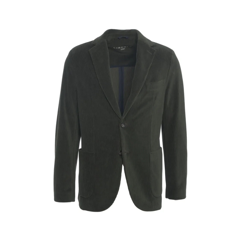 CIRCOLO 1901 Blazer Single-Breasted Corduroy Blazer With Tailored Fit Black