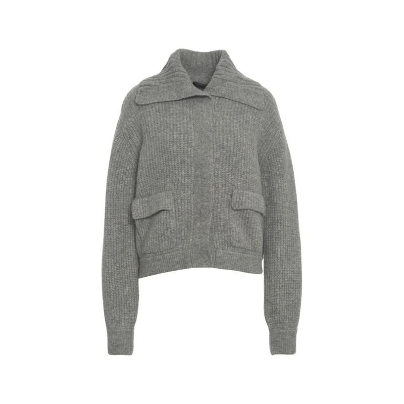 LIU JO Vest Wool Blend Cardigan Grey