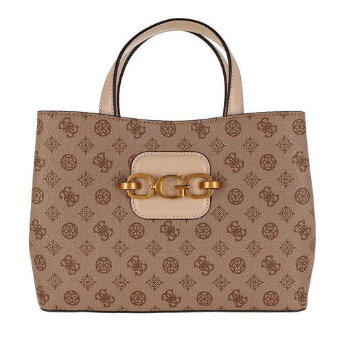 Guess Hensely G Logo Girlfriend Satchel Cappucino Multi Tote