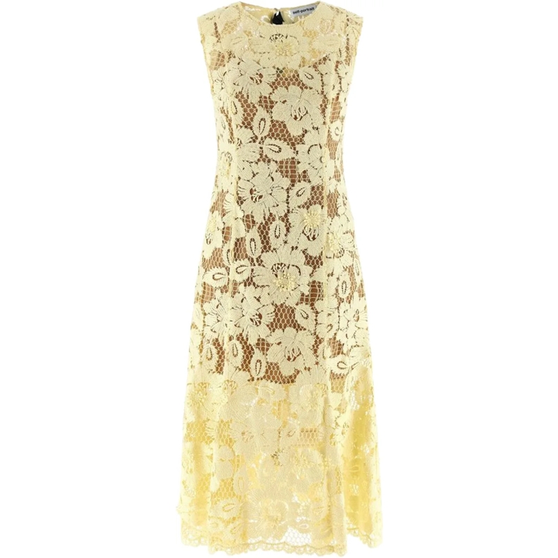 Self Portrait Maxikleid Dresses Giallo gelb