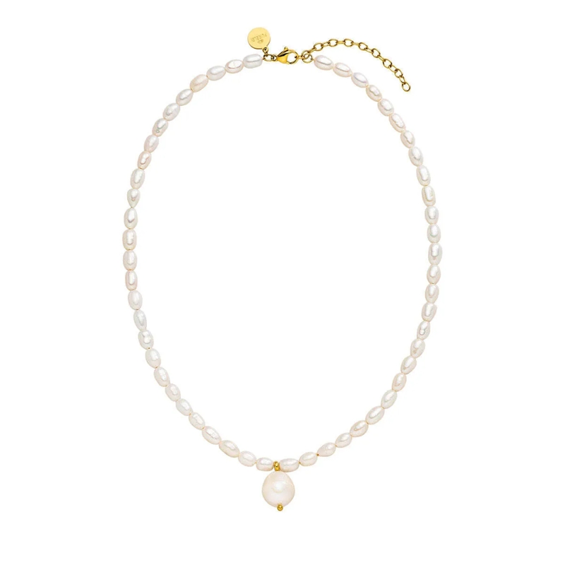 Purelei Mittellange Halskette Kette Pearlfection gold
