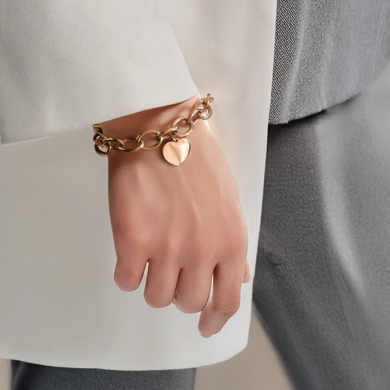 Liebeskind Berlin Armband Edelstahl Chunky Heart rose(Image 3)