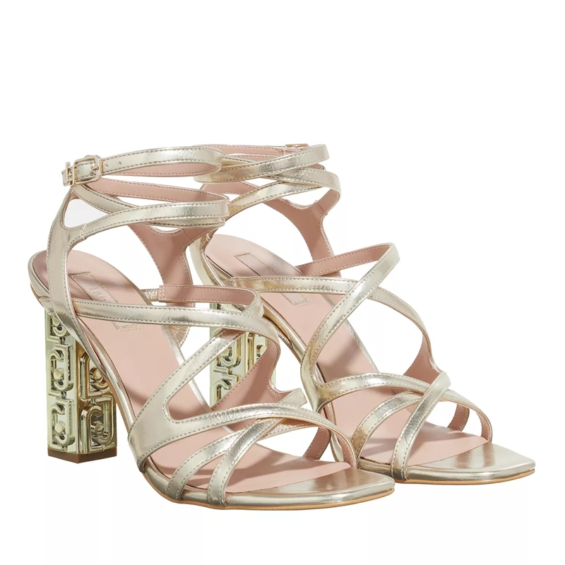 LIU JO Riemchensandalen Serena 18 Metallic Platinum
