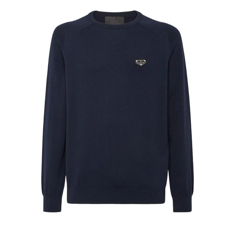 Philipp Plein Sweatshirt Rundhalspullover schwarz