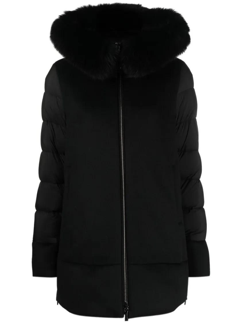 Moorer - Basic Hooded Cloak - Größe 42 - schwarz