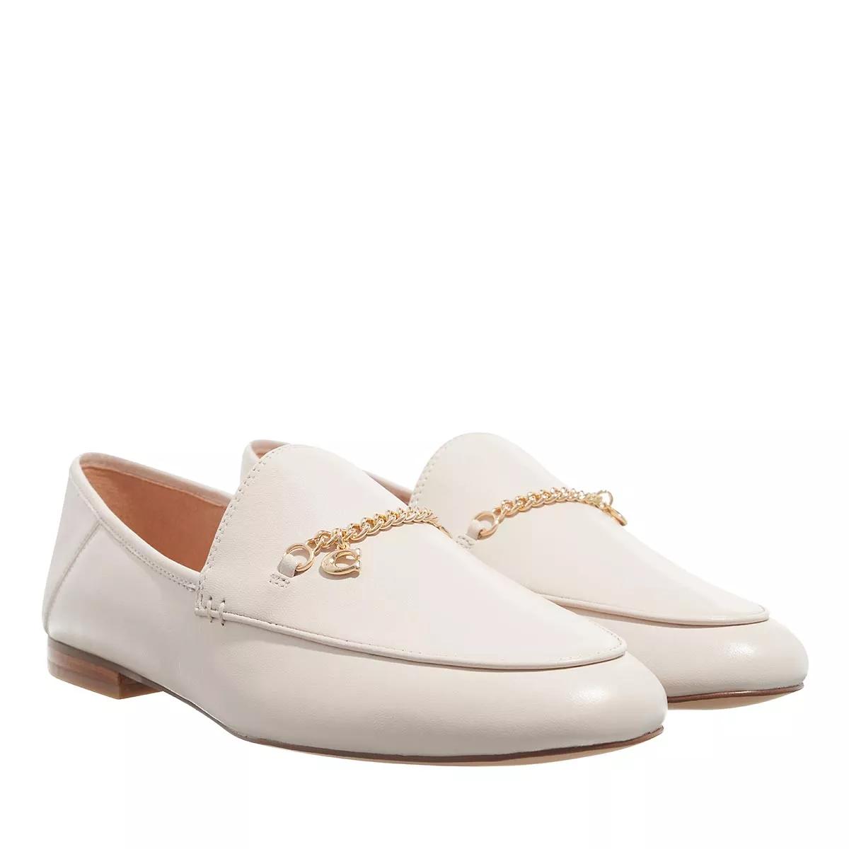 Coach Hanna Leather Loafer Chalk Loafer