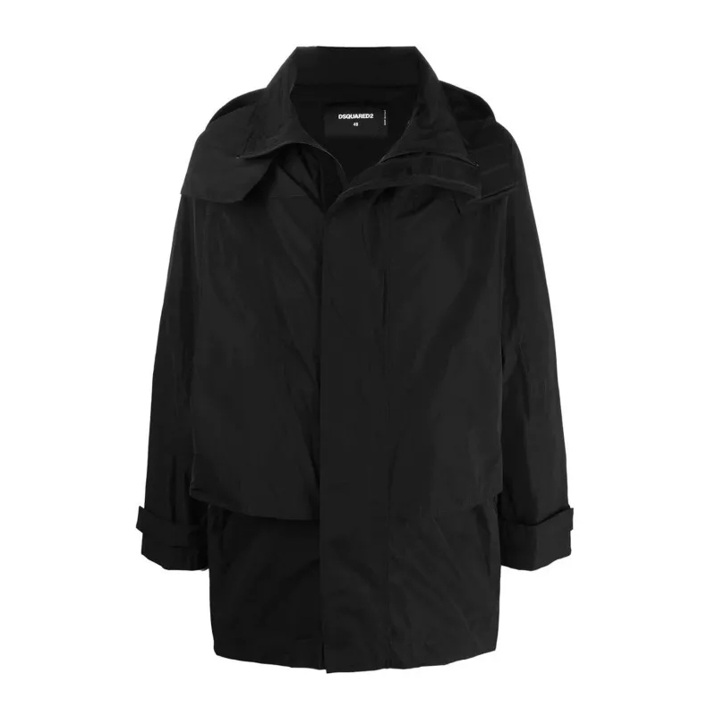 Dsquared2  Black Windbreaker Jacket Black