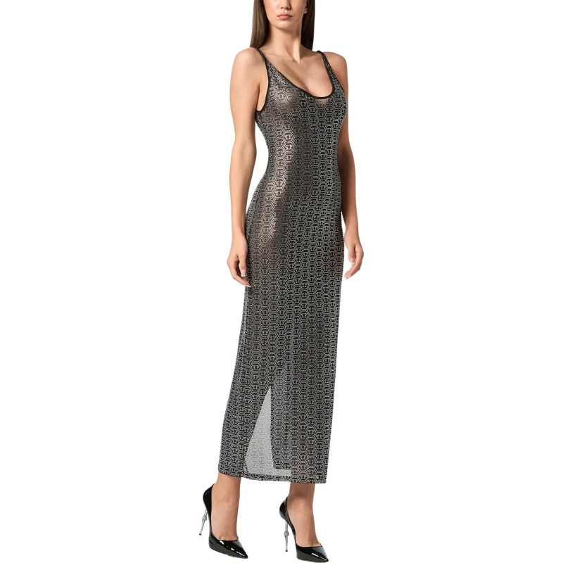 Philipp Plein Maxikleid Kleid schwarz(Image 2)