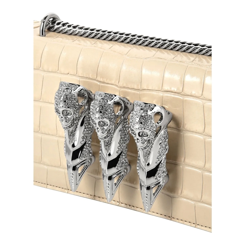Philipp Plein Clutch Kupplung Claw Clutch beige(Image 5)