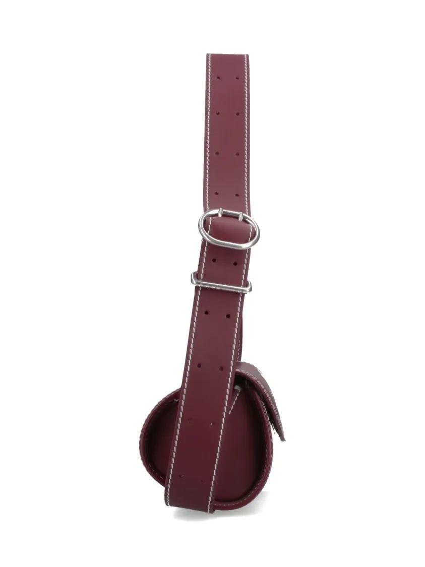 Thumbnail - Jil Sander Hobo Bags - Cannolo' Small Shoulder Bag – Bordeaux - Gr. unisize - in Rot - für Damen