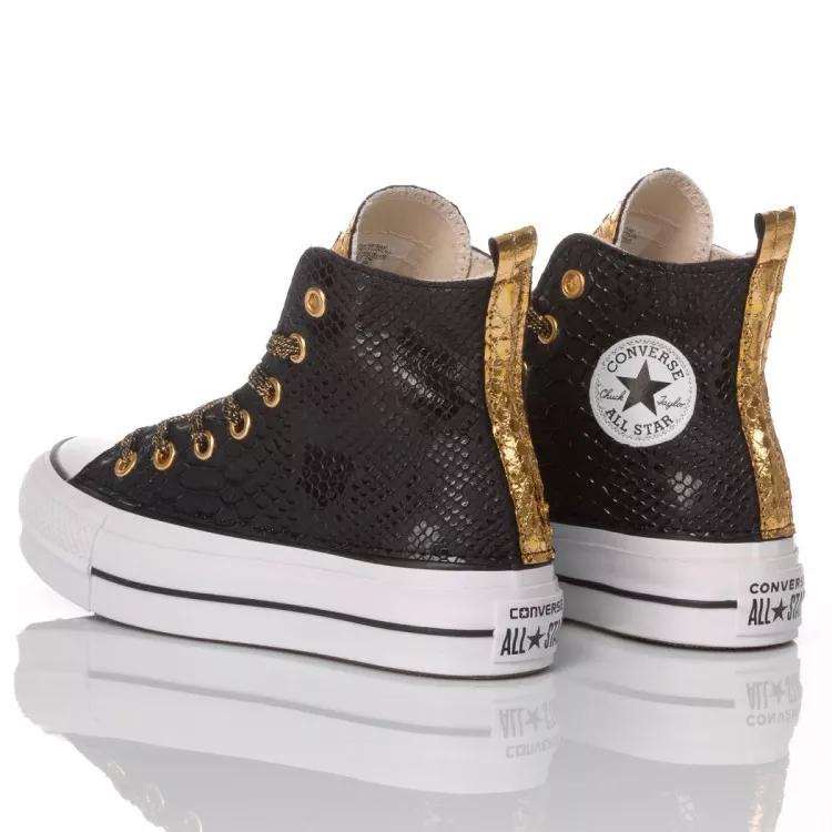 Thumbnail - Converse Low-Top Sneaker - Platform Black, Gold - Gr. 41 (EU) - in Schwarz - für Damen