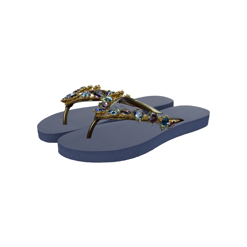 UZURII Flip Flops platte hausschuhe Alexia marine(Image 3)