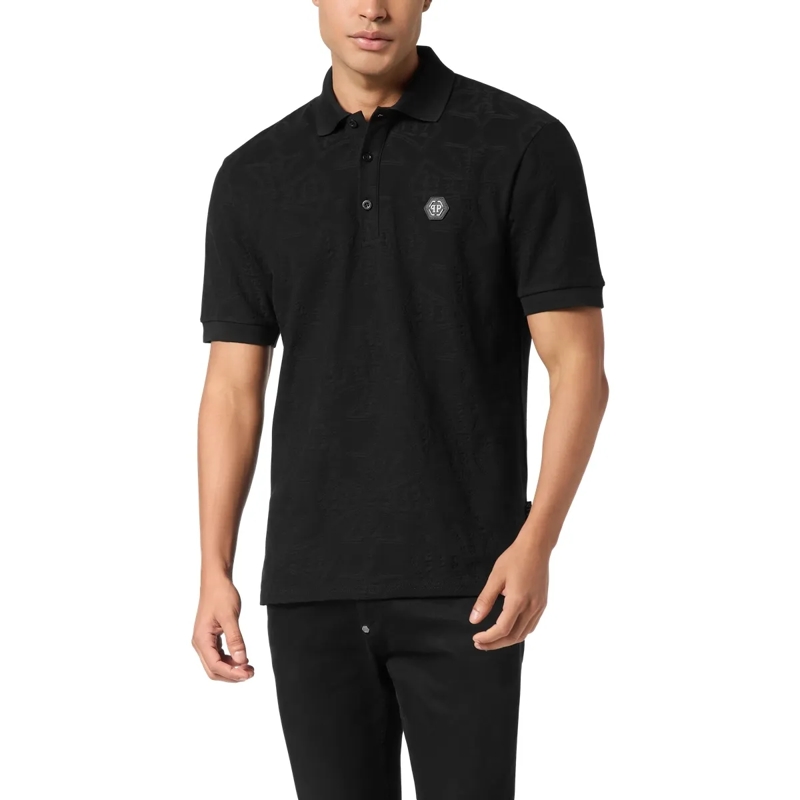 Philipp Plein Top Polo Shirt Ss Crest schwarz(Image 3)