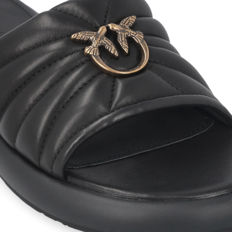 Pinko Slides Fiona 03 - Slipper Nappa Black Black(Image 4)