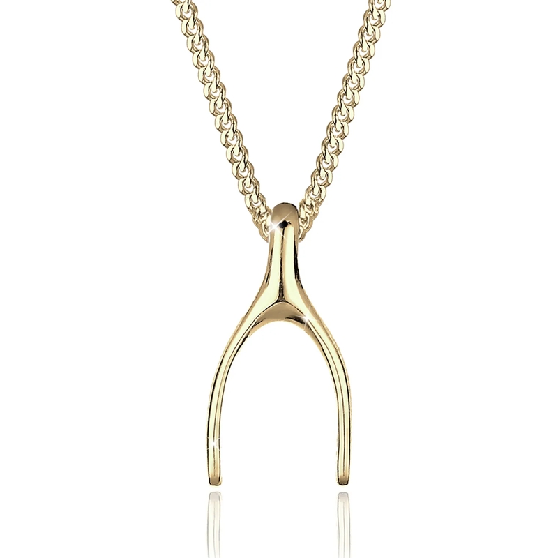 Elli Mittellange Halskette Halskette Wünschelrute 375 Gelbgold gold