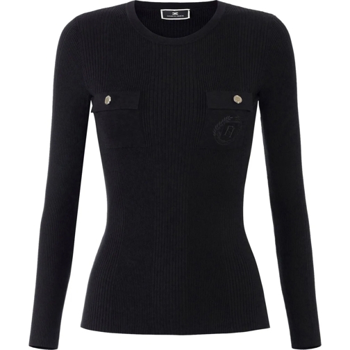 Elisabetta Franchi Sweatshirts Sweaters Black schwarz