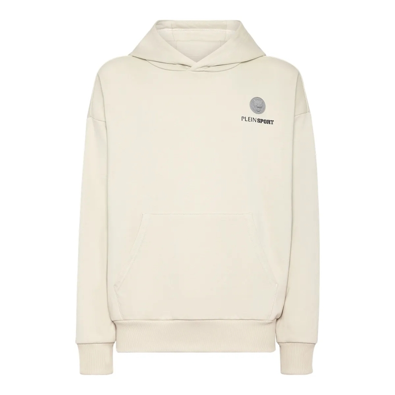 Plein Sport Top Hoodie Scratch grau