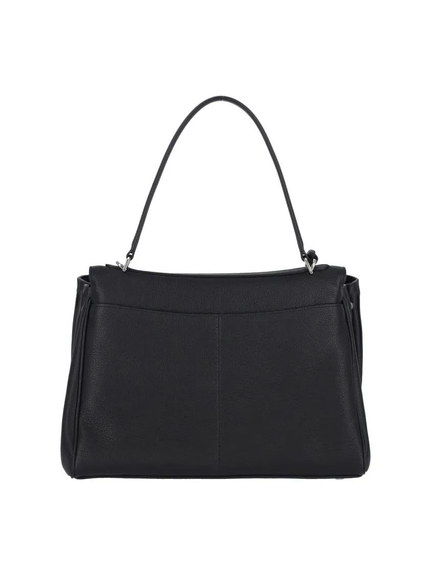 Balenciaga Hobo bags Textured Black Calfskin Shoulder Bag in zwart