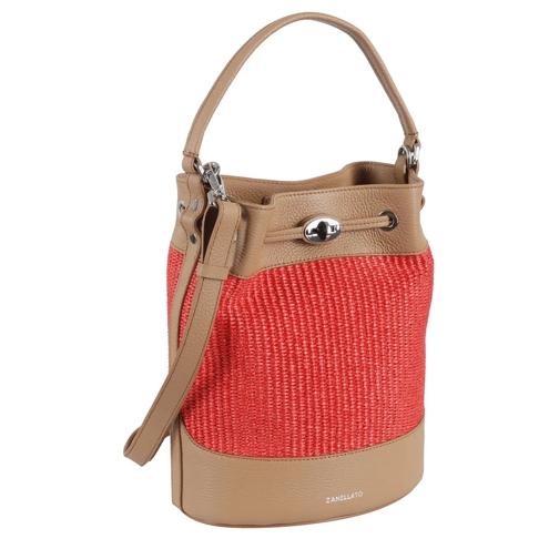 Zanellato Sac reporter Monda` Vimini Bucket Bag Red (Image 2)