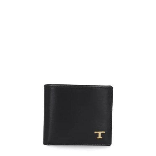 Tod's T Timeless Wallet Black Bi-Fold Portemonnaie