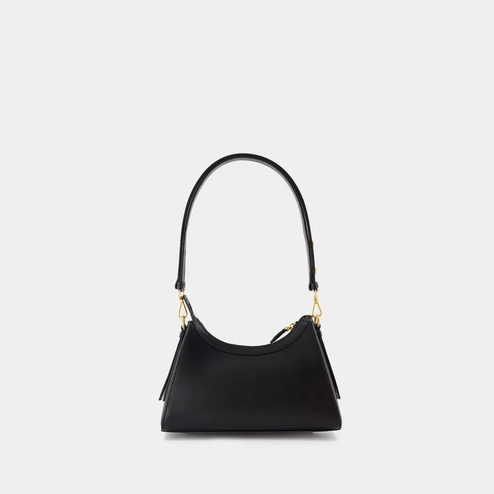 Balmain Shoppers B-Buzz Shoulder Bag Leather Black in zwart