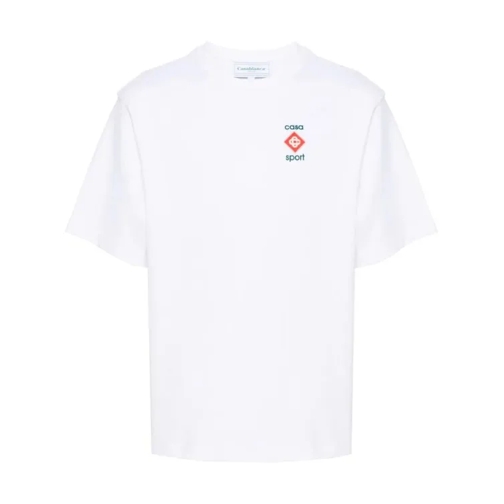 Casablanca T-Shirt 3D Logo-Print White White 