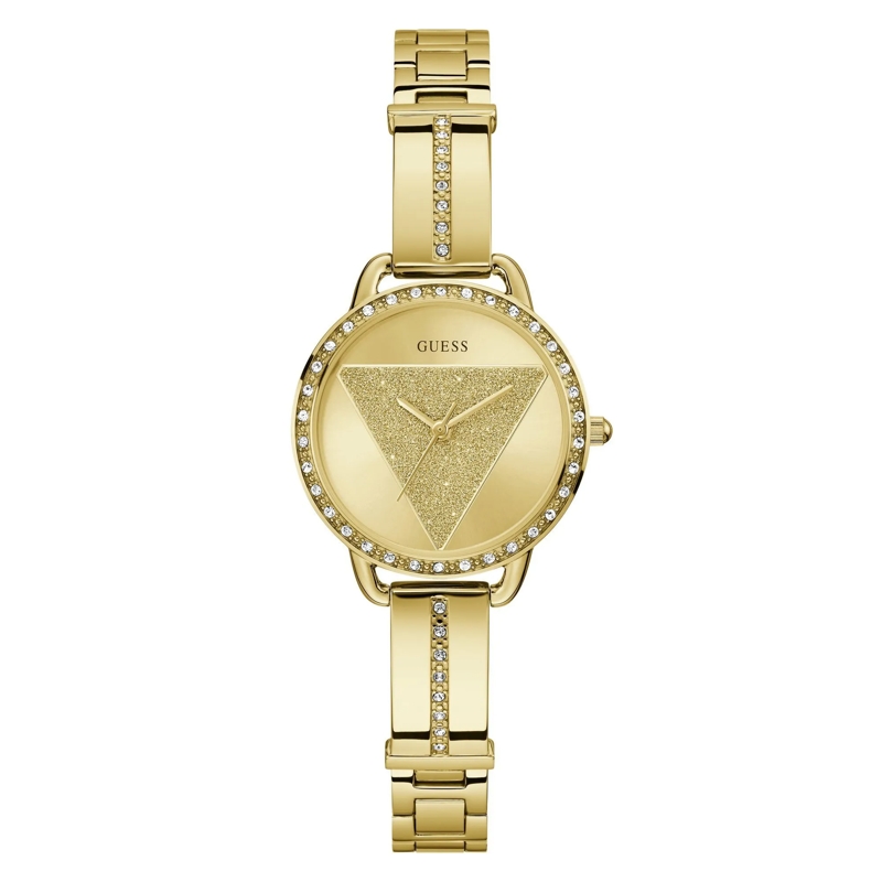 Guess Quarzuhr Quartz Analog Tri Bellini gold