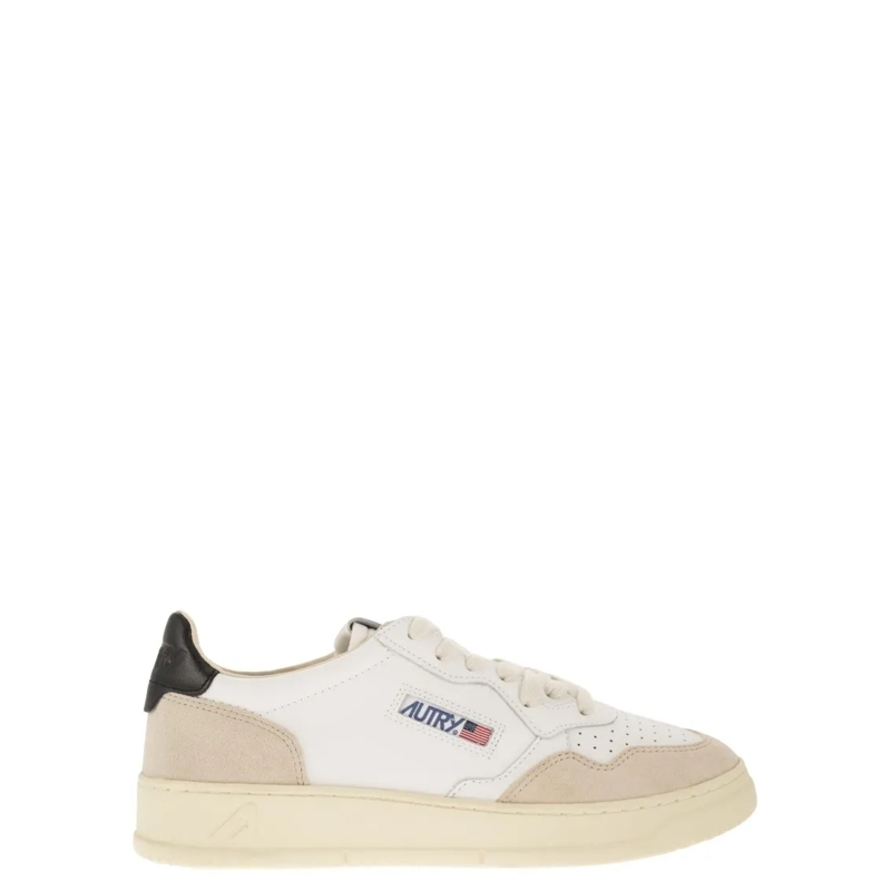 Autry International Lage-top sneaker Medalist Low - Leather And Suede Sneakers Neutrals
