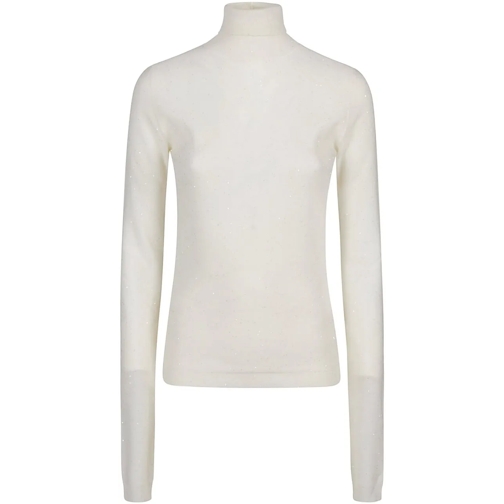 Fabiana Filippi Sweatshirts Turtle Neck Sweater White weiß