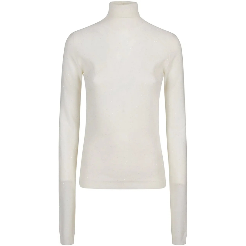 Fabiana Filippi Sweat-shirt Turtle Neck Sweater White weiß
