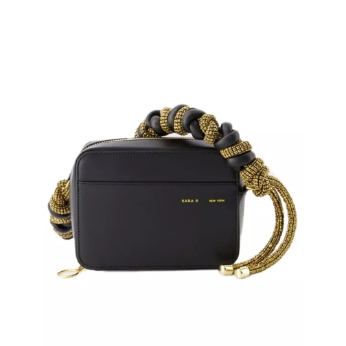 Kara Phone Cord Bag - Leather - Black Black Schoudertas