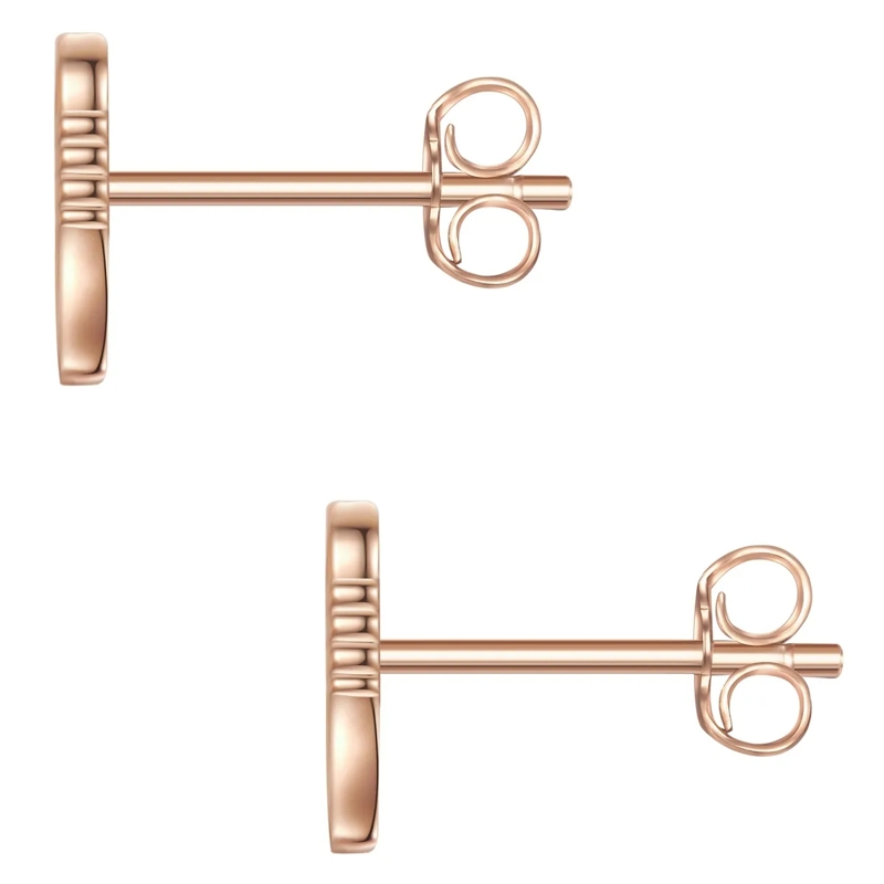 Glanzstücke München Ohrstecker Sterling Silber Ohrstecker Engel rosegold(Image 2)