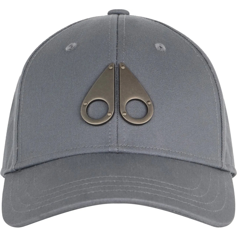 Moose Knuckles Casquette Logo Icon Cap Cement Nickel grau