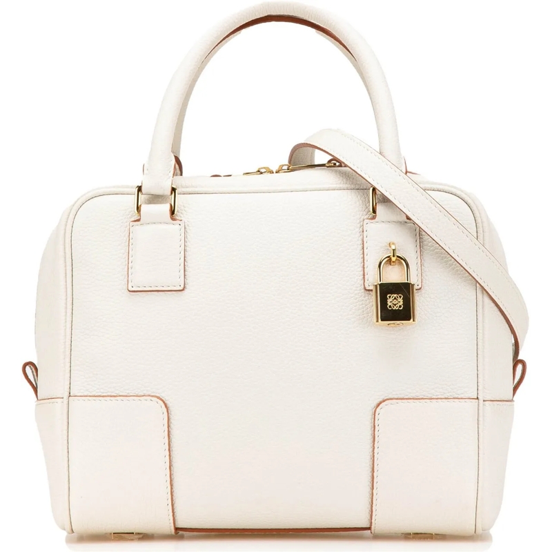 Loewe Sac à bandoulière Leather Amazona Square 19 weiß