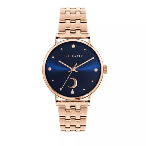 Ted Baker Phylipa Moon Stainless Steel Watch Rose Gold Orologio al quarzo