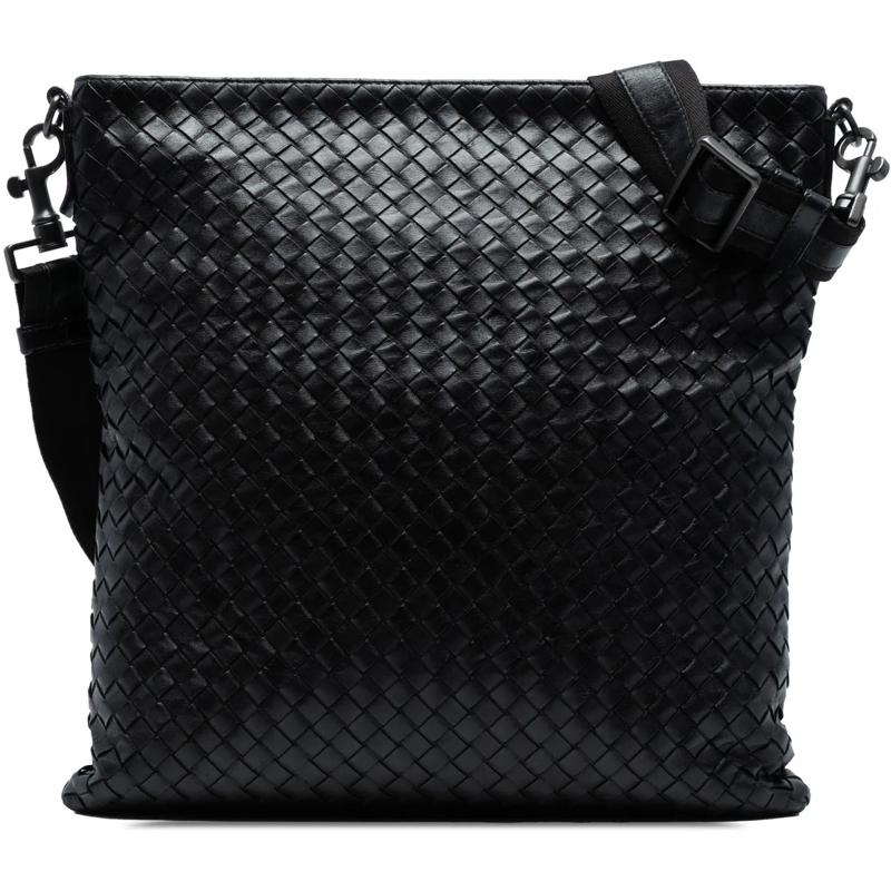 Bottega Veneta Sac à bandoulière Nappa Intrecciato VN Crossbody schwarz