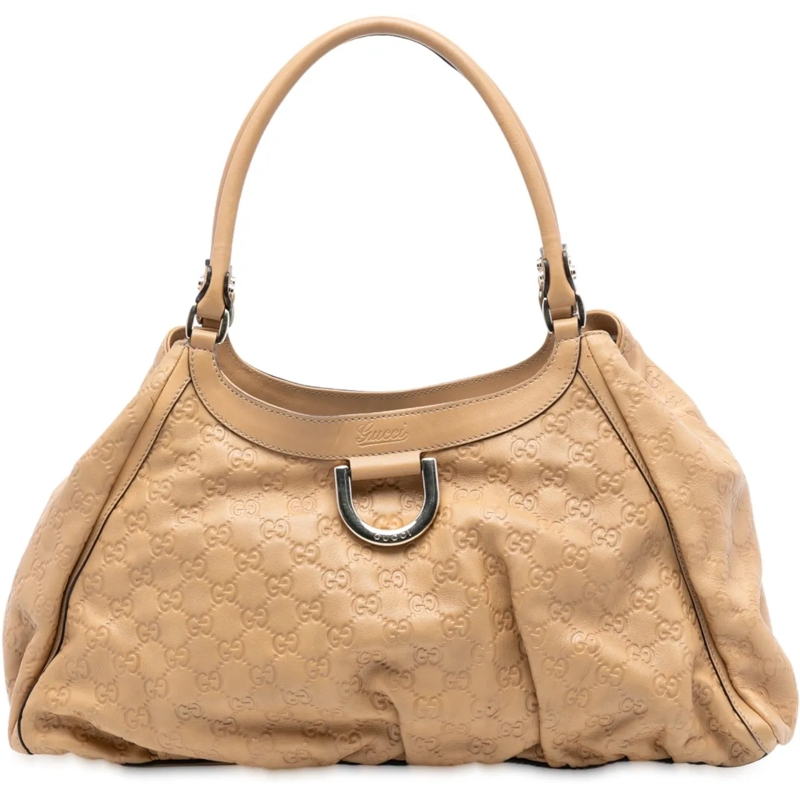 Gucci Schultertasche Guccissima Abbey D Ring Shoulder Bag braun