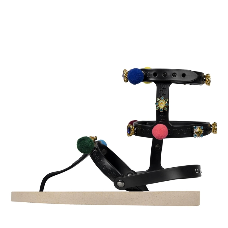 UZURII Flip Flops Zehentrenner Mondriaan Colorful Black sand(Image 2)