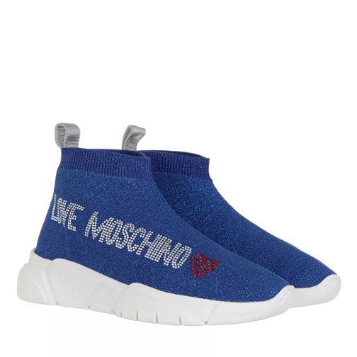 Love Moschino Sneakerd Running35 Calza Lu  Bluette högsko sneaker