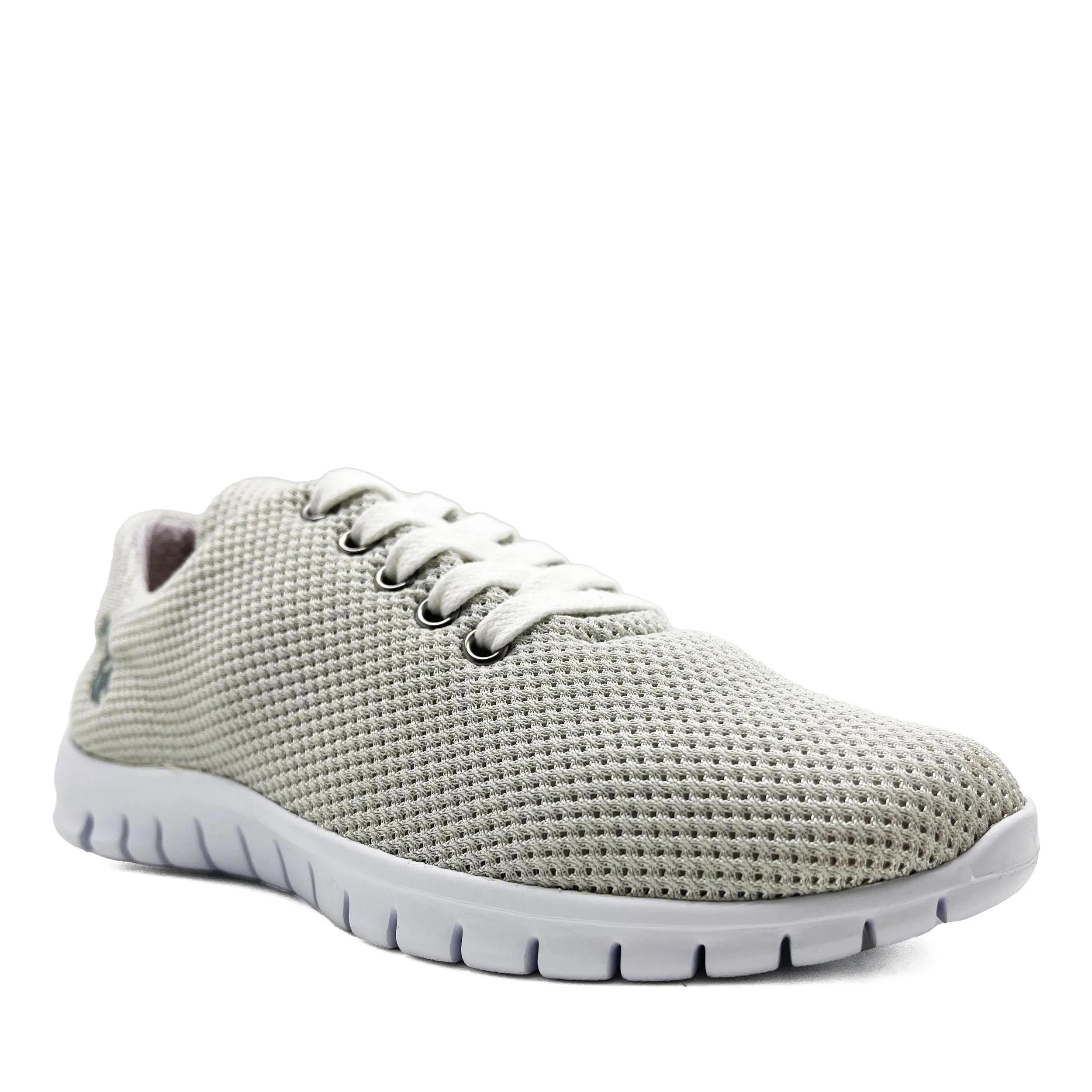 thies Sneakers - thies ® Cornrunner II pearl  vegan aus Mais gefer - Gr. 36 (EU) - in Grau - für Damen