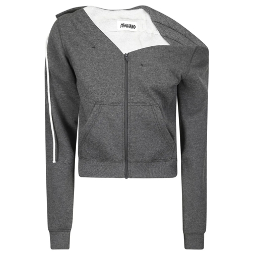 Magliano Hoodie Wide Neck Hoodie Sweatshirt Grey