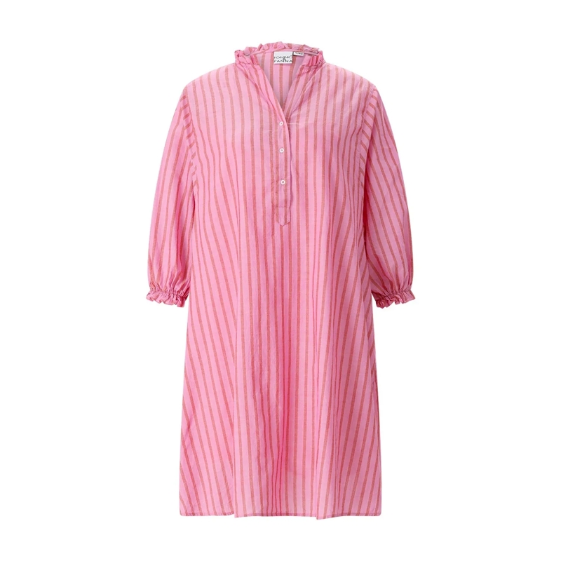 Emily can den Bergh Minikleid Gestreiftes Kleid pink