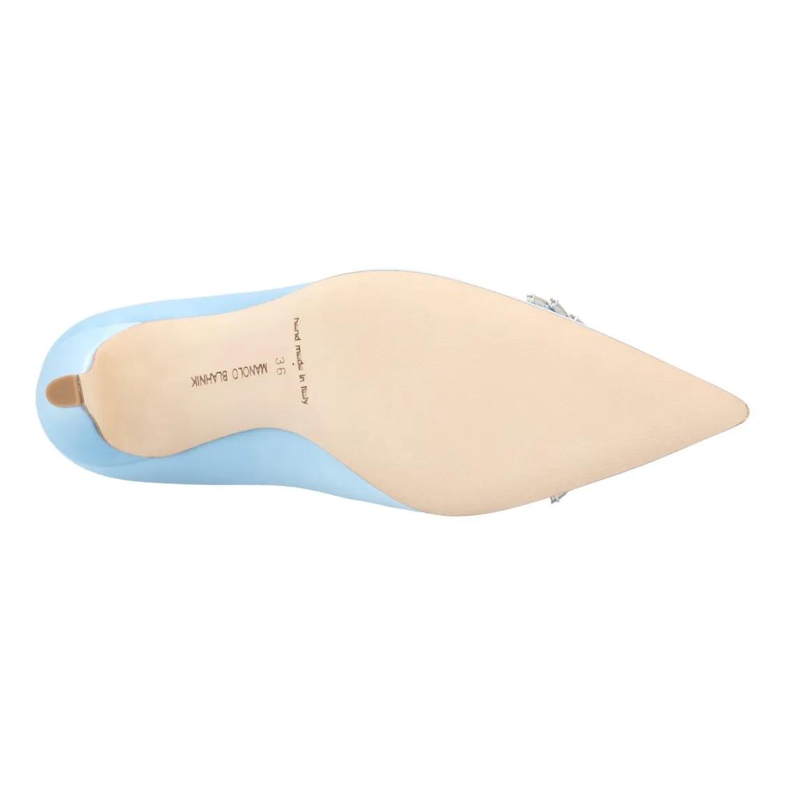 Thumbnail - Manolo Blahnik Hohe Schuhe - Palos 090 Pump Blue - Gr. 40 (EU) - in Blau - für Damen