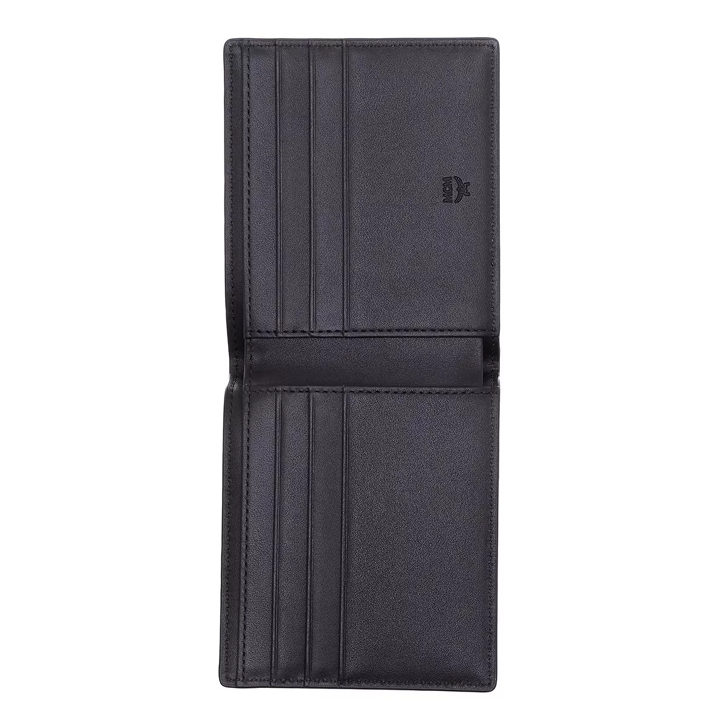 MCM Aren Visetos Original Bifold Wallet Black Bi Fold Wallet