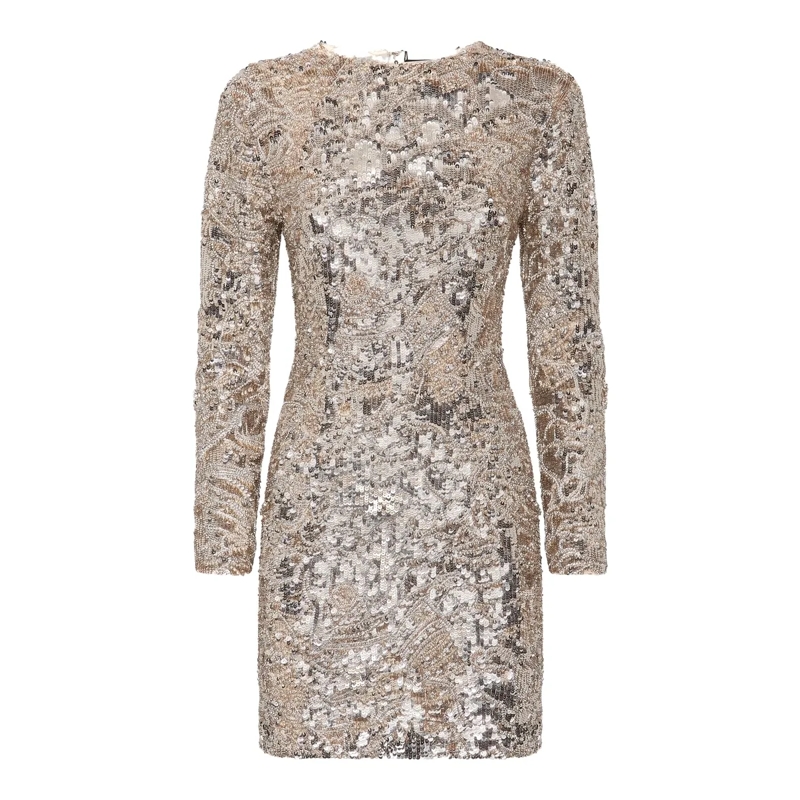 Philipp Plein Minikleid Short Dress Skull Embellished beige