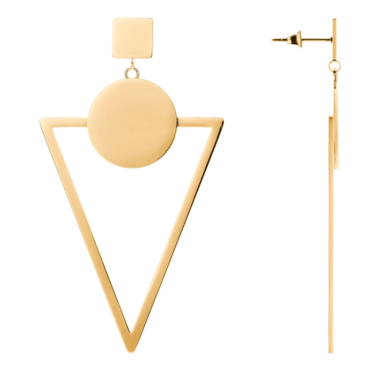 Liebeskind Berlin Ohrstecker Edelstahl The Geometric gold(Image 4)