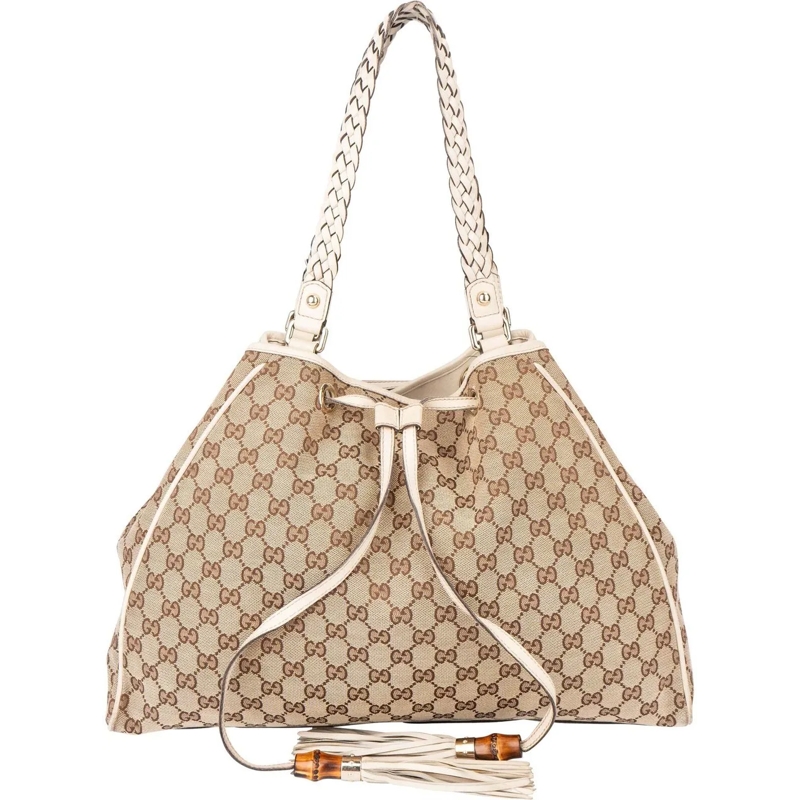 Gucci Schultertasche Gucci GG Monogram Bamboo Handbag mehrfarbig
