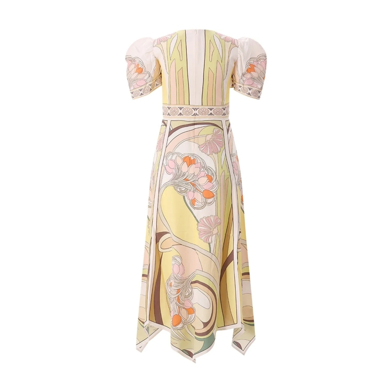 LaDoubleJ Robe longue Midikleid aus Seide mehrfarbig(Image 2)