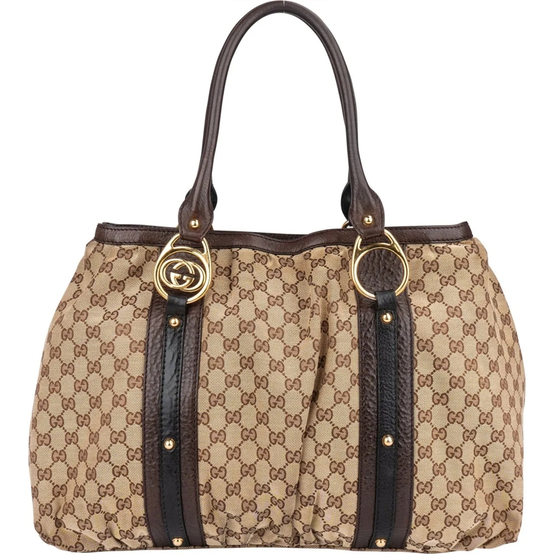 Gucci Schultertasche Gucci GG Monogram Interlocking Handbag mehrfarbig
