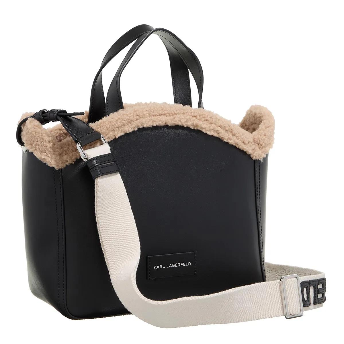 Karl Lagerfeld Totes & shoppers K Circle Sp Sm Tote Shearling in zwart